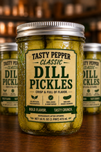 Load image into Gallery viewer, Tasty Pepper Classic Dill Pickles