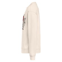 Load image into Gallery viewer, Beige hoodie with a logo on the sleeve against a white background
