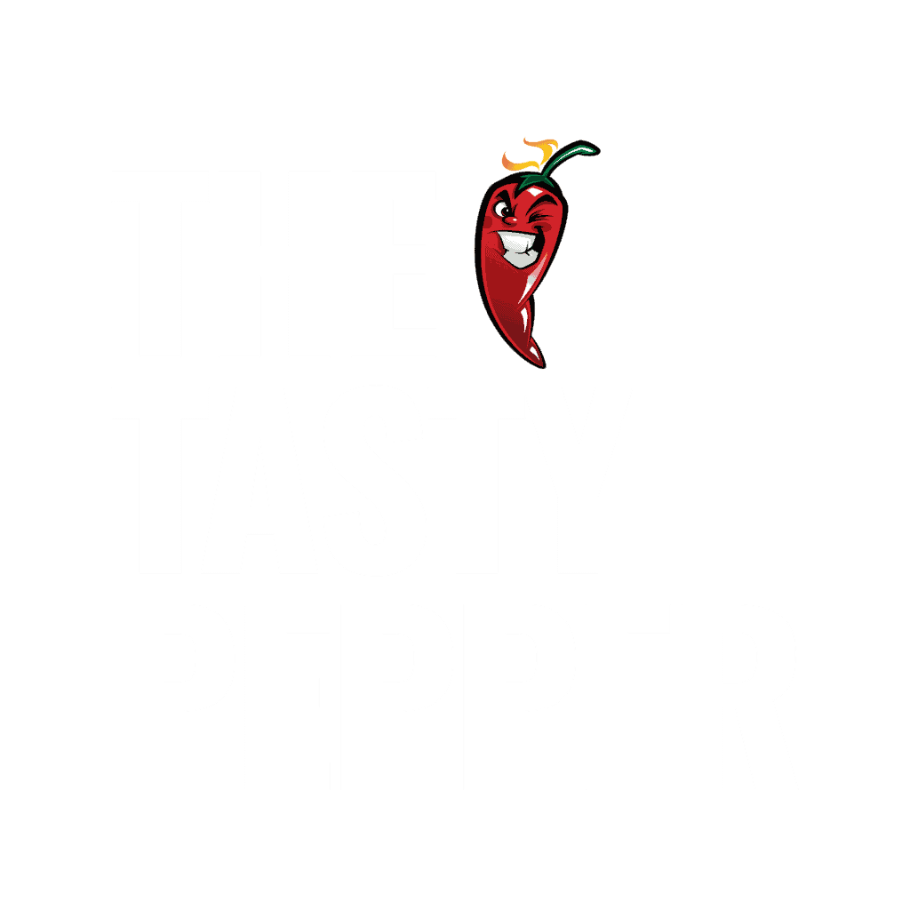 White Tasty pepper logo